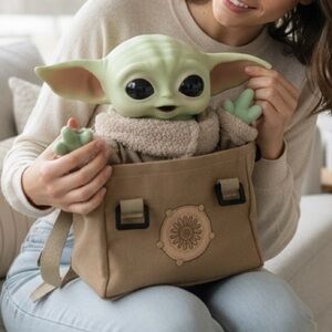 Star Wars The Mandalorian NEW - The child in a burlap bag with strap to carry